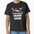 Christmas Nurse Crew Mask Tshirt by Clavitaps