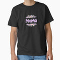 Purple Flower Mama Name Label (Black) by NormadWorld