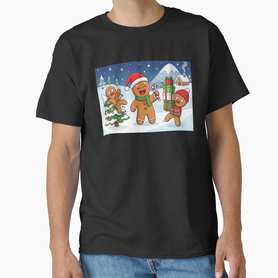 funny christmas gingerbread man by Softie Sticker Studio