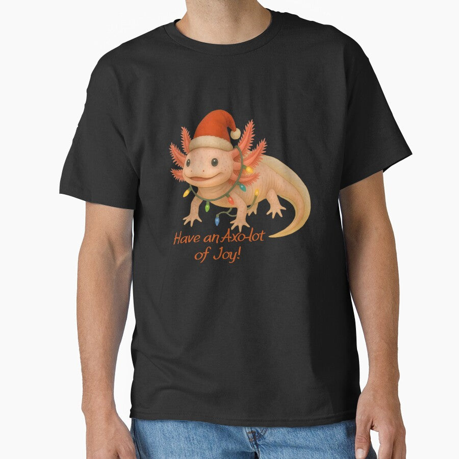 Have an Axo-lot of Joy – Christmas Axolotl Design by SVALANART