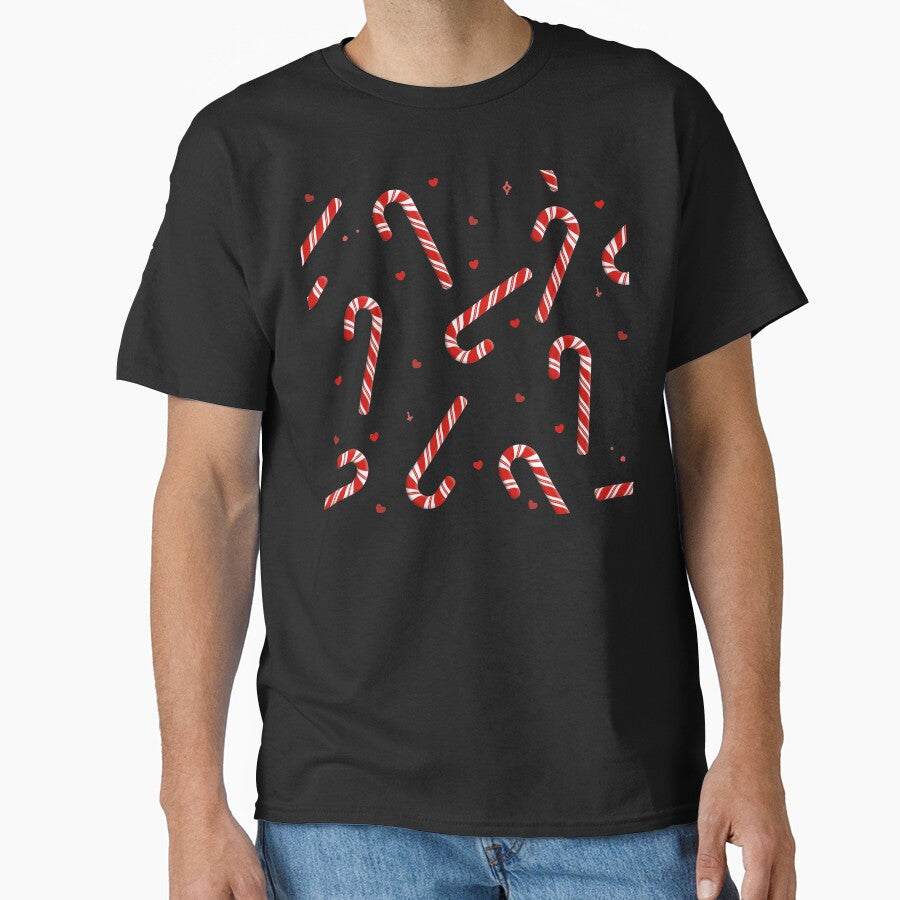 Candy cane with hearts and stars by Between Clouds