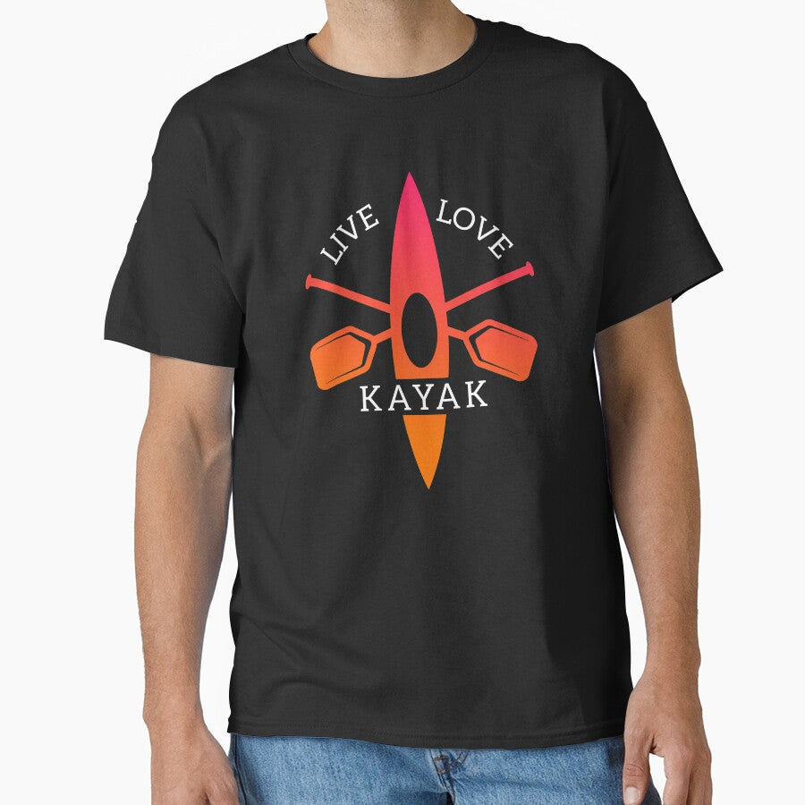 Love Kayak Colorful Kayak Gift Design Idea Kayaking design by Lisbob