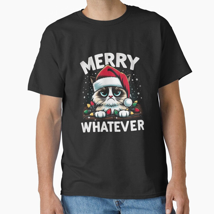 Christmas Cat Merry Whatever by MiBonitaDesigns