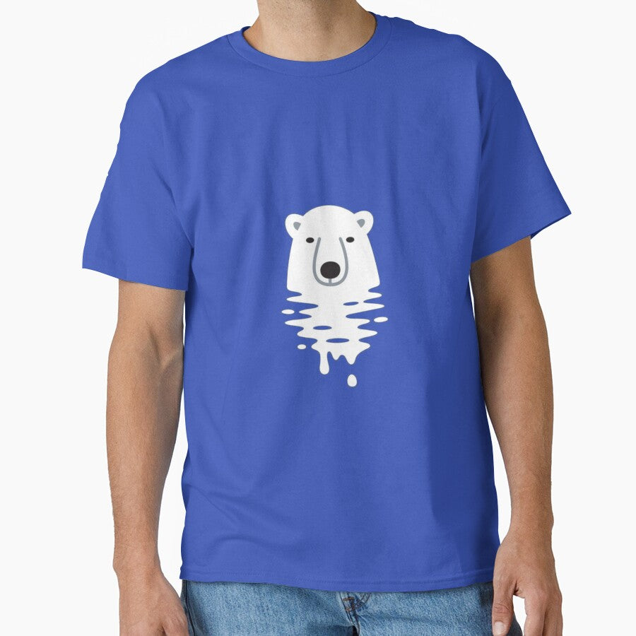 Polar Bear Submerged In Water by Teepocalypse