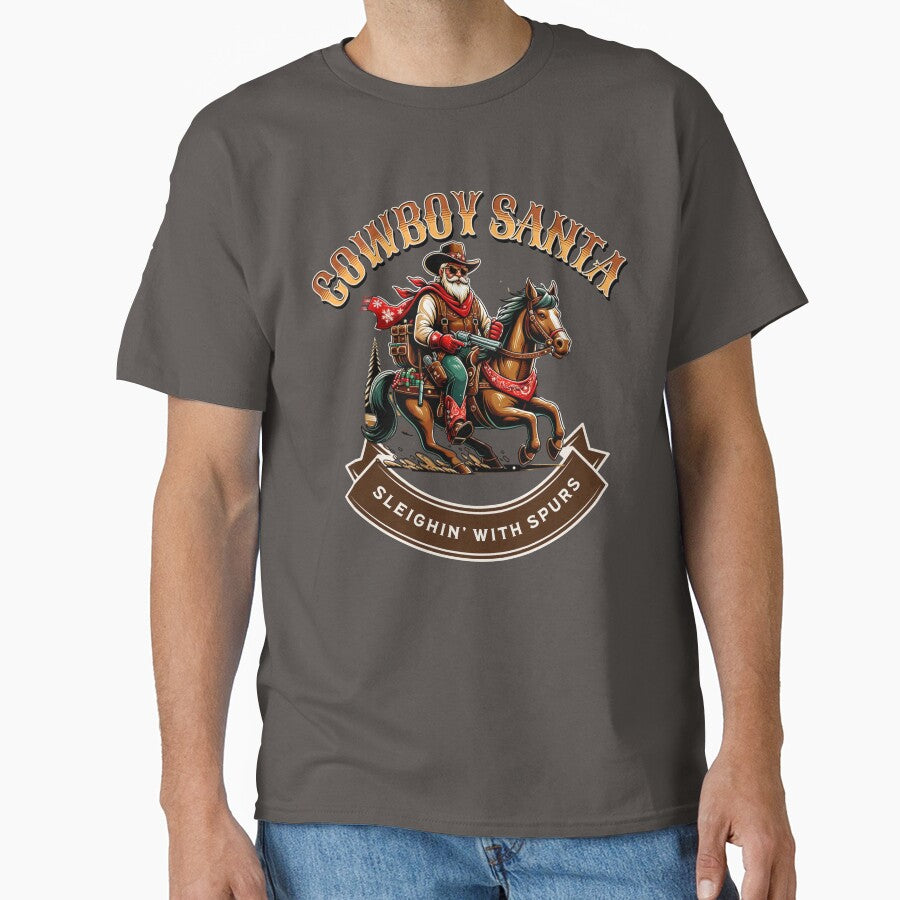 Cowboy Santa Sleighin' with Spurs Southern Christmas by AgeDevs
