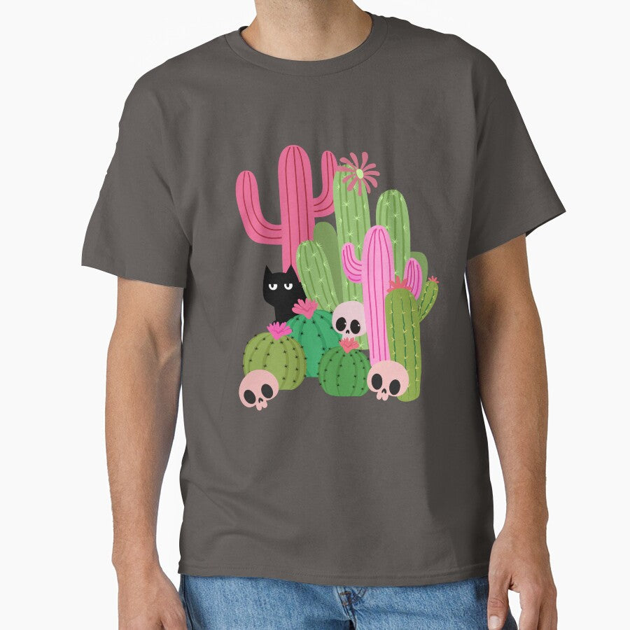 Desert cactus kitty hiding spot by InkRiot Studios Unisex