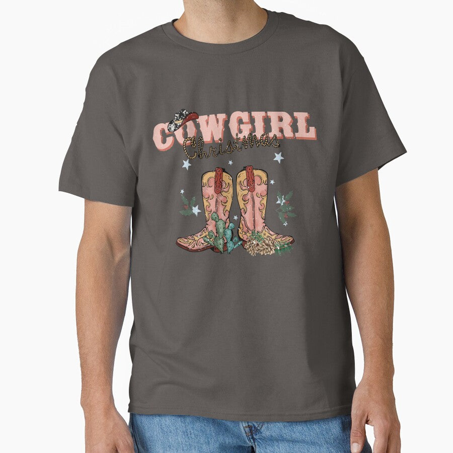 Cowgirl Christmas Western Cowboy Boots by ArtMeetsPizza