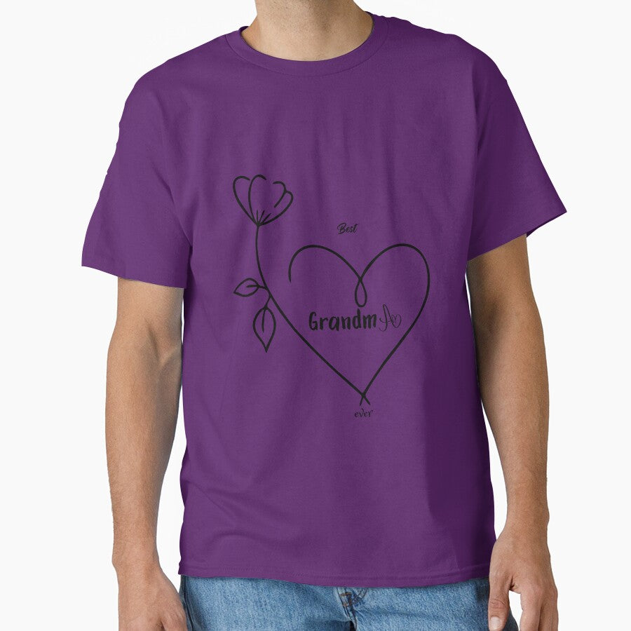 Best Grandma Ever – Cute Floral Appreciation Design by AchraffPrint