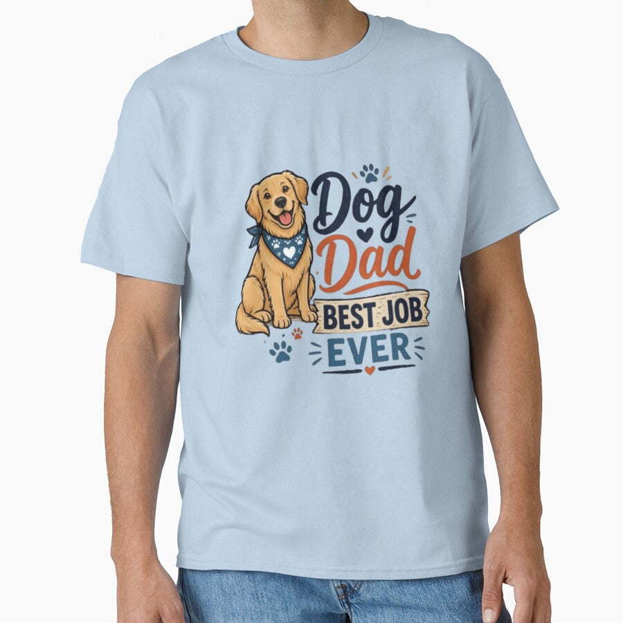 Dog Dad Best Job Ever – Funny Dog Lover Gift by Eki Studio - Elegant Dog Lover Gifts