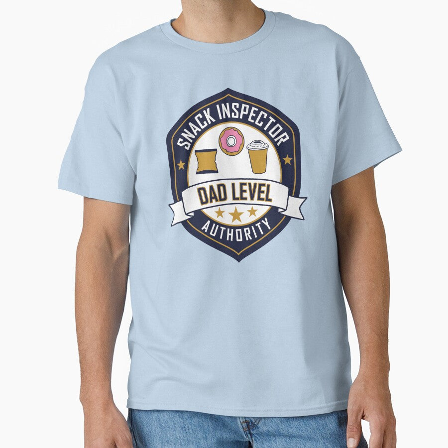 Snack Inspector Dad Level Authority by FlashCraft Design