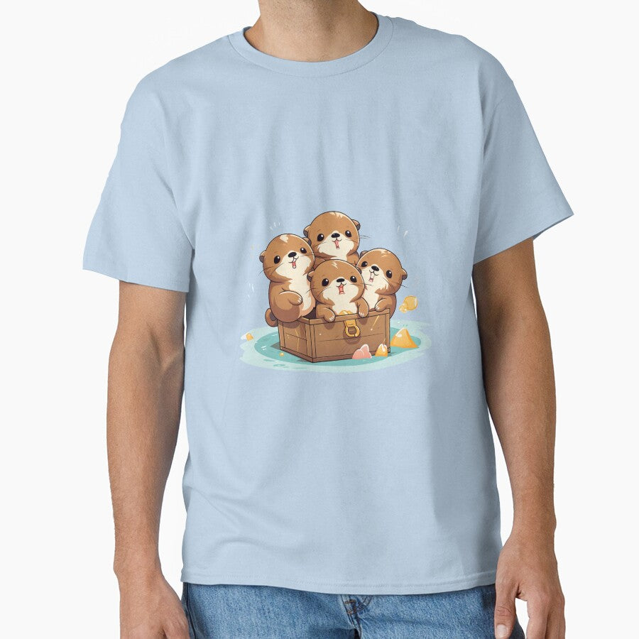 Kawaii Otters in a box by MilkyBerryShop