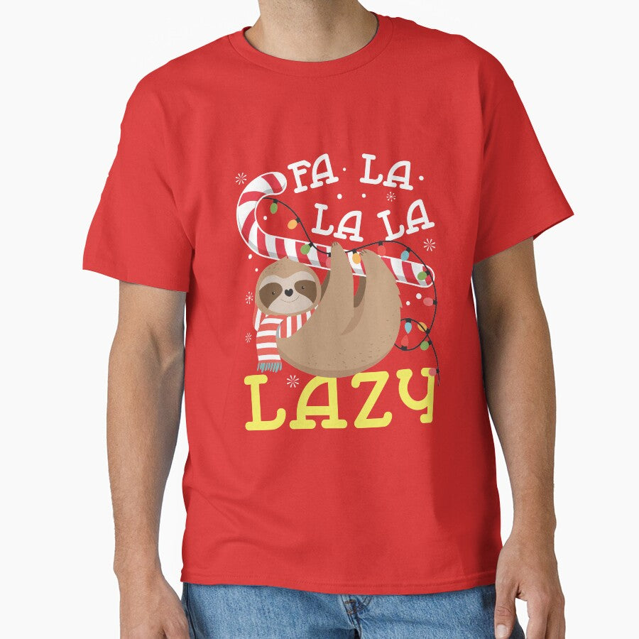 Sloth Christmas Fa La La La Lazy by jaygo