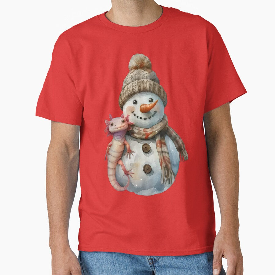 Snowman Axolotl by Colorfulman
