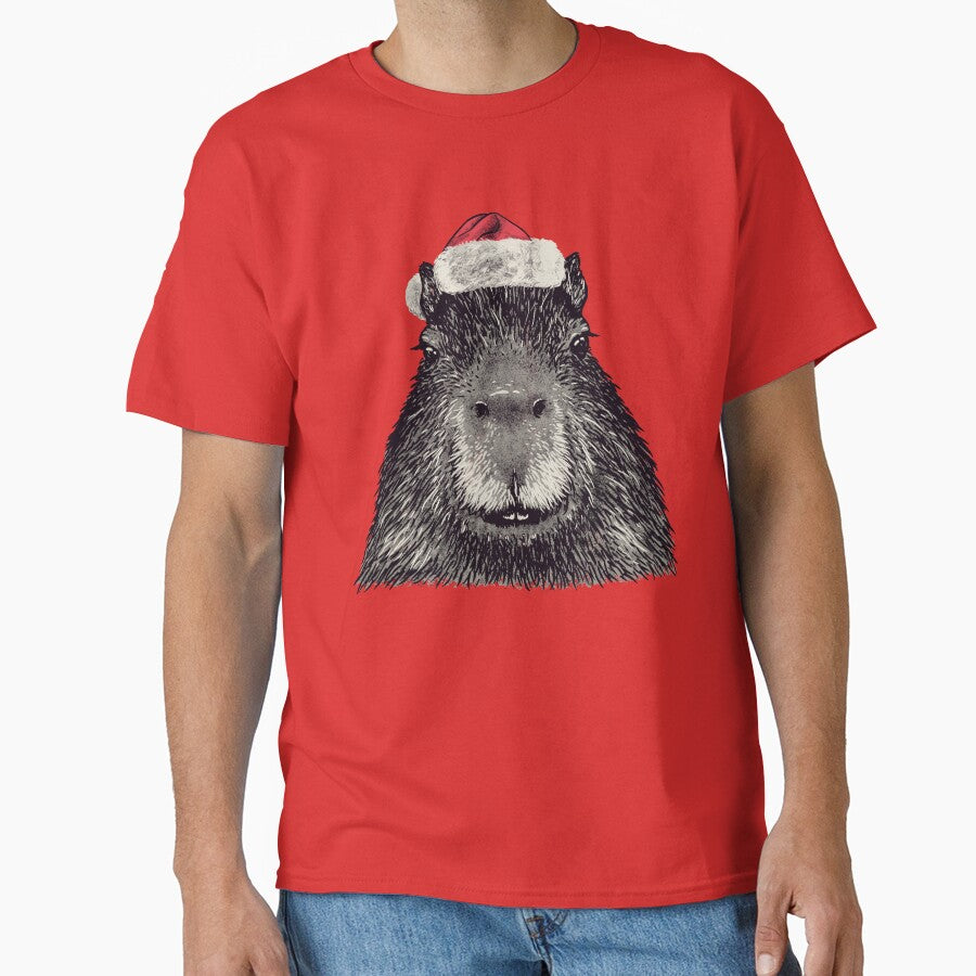 Capybara Christmas | Christmas Capy | His Name is Gort | Portrait by Any Color Designs