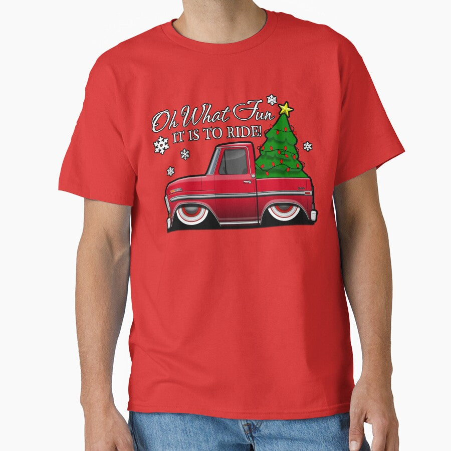 1972 F100 Hot Rod Truck (Christmas - Oh What Fun It Is To Ride) by 302Design