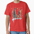 DOG Christmas CLASSIC T-SHIRTS by inkfluenceart