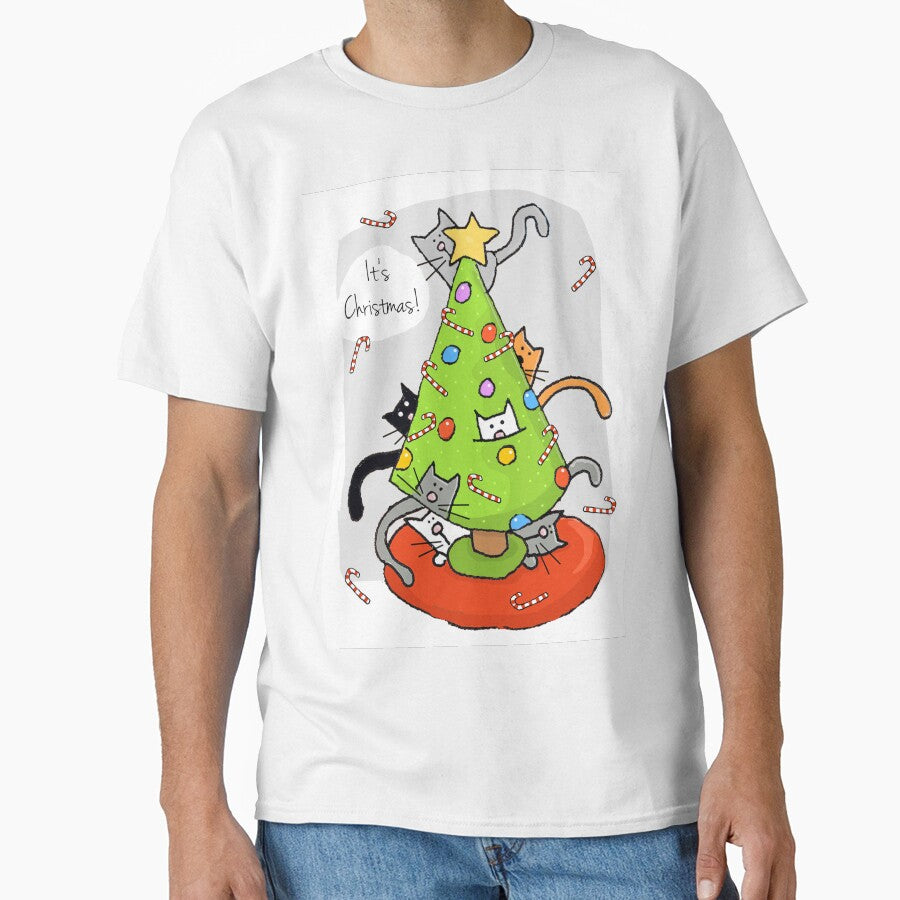 It's Christmas! Cats in a Holiday Tree by sfernleaf