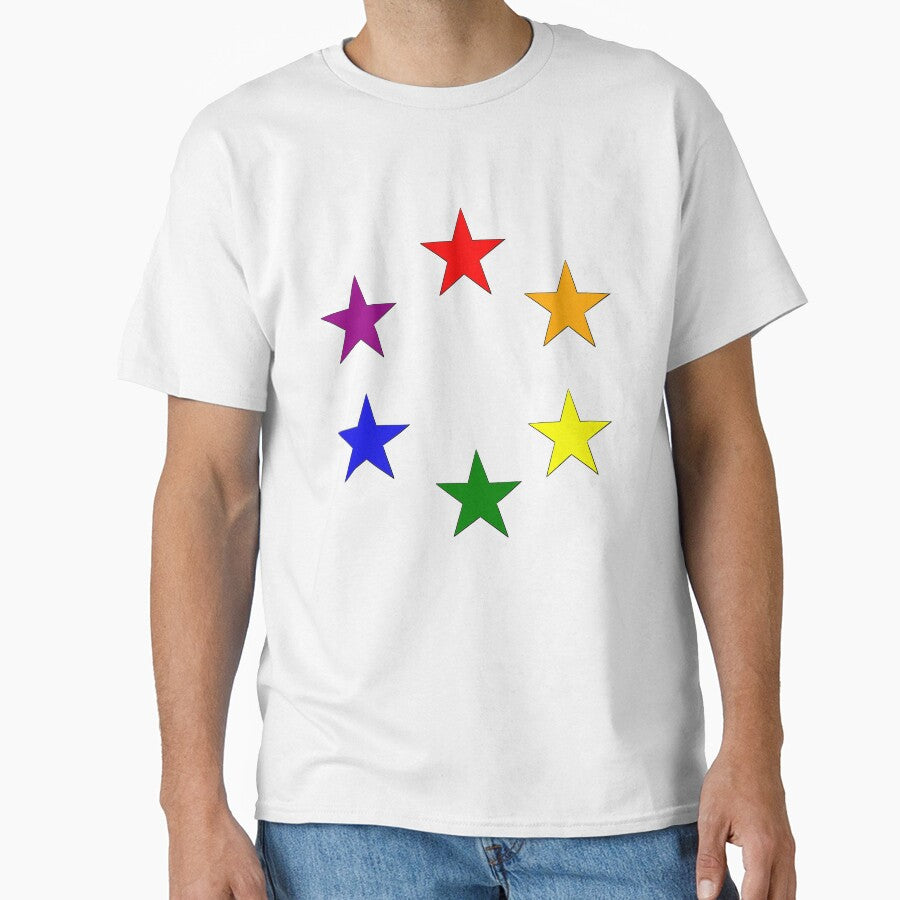 Circle of Stars in a Rainbow Color Order by kenna18r