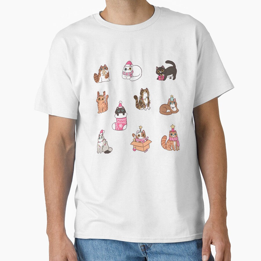 Christmas cute cats pack illustration meowy catmas by Yarafantasyart