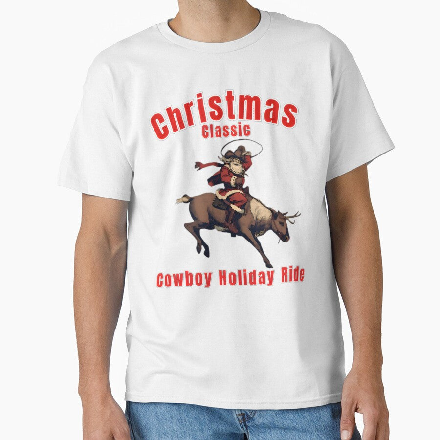 Christmas Classic Cowboy Santa Western Santa by Thread&Fable