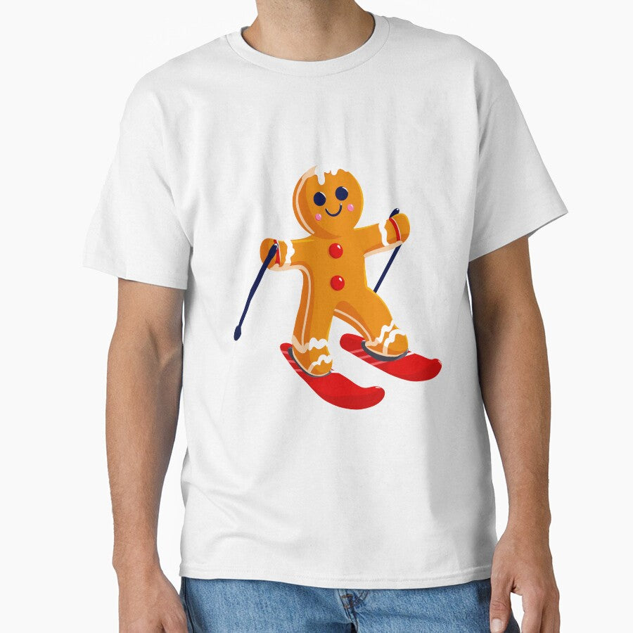 Gingerbread Man Skiing by Charcoalart