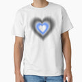 Black and blue blurry hearts by serenebookworm