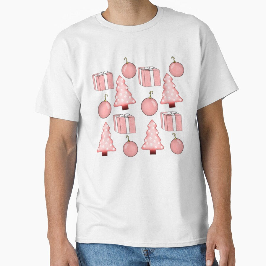 Pink vintage Christmas pattern by Artistkhg