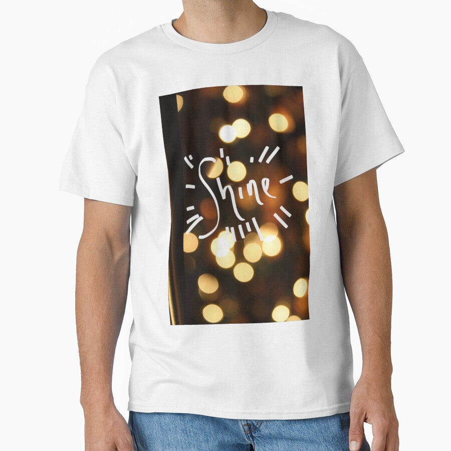Shine White Lights Print by emrapper