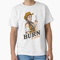 Burn It Down: Sexy Pinup Cowgirl Smoking by The Whiskey Ginger Design Shop