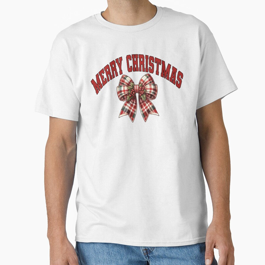 Merry christmas coquette bow shirt, christmas gift, cozy christmas, christmas shirt, christmas sweatshirt, holiday outfit, xmas decor by Noe Mill