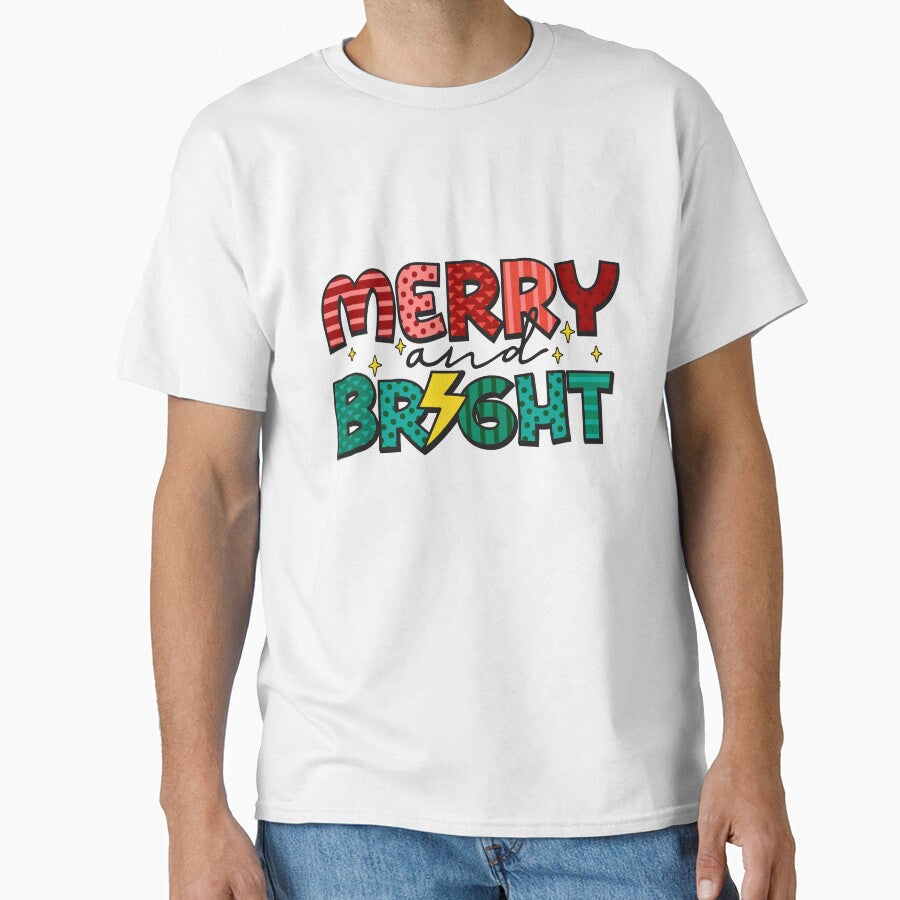 Merry and Bright Christmas Sign by Cristina Galerina