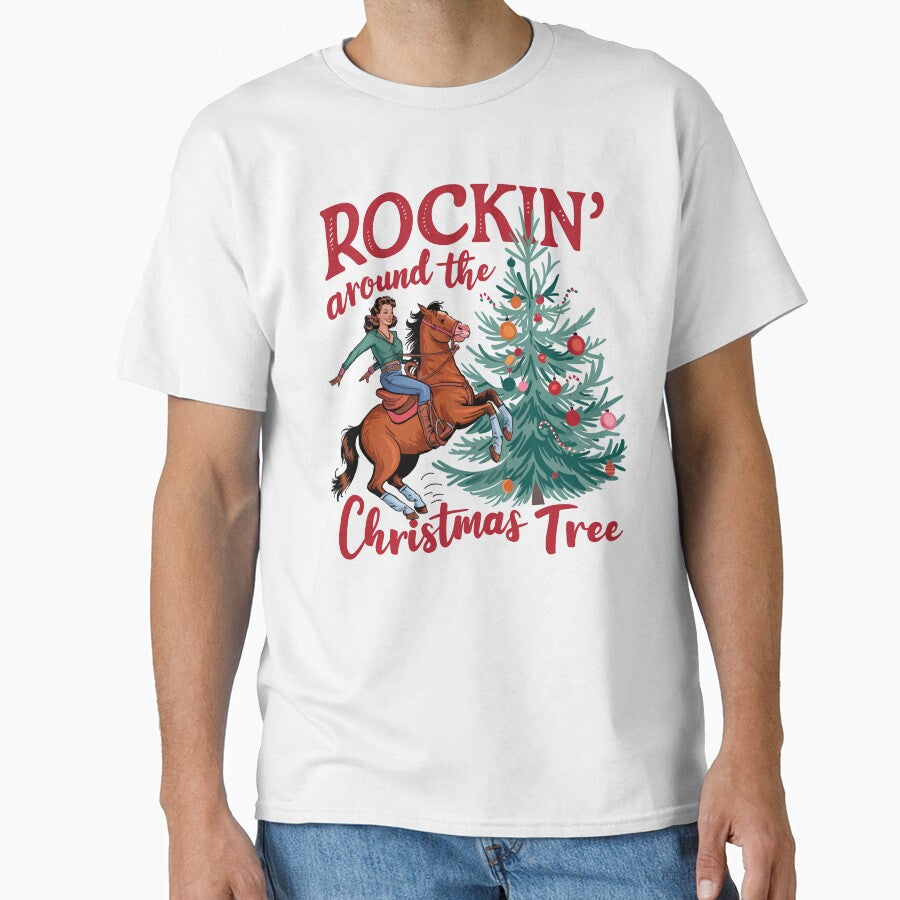 Rockin' Around The Christmas Tree - Western Holiday Design by Charlietule