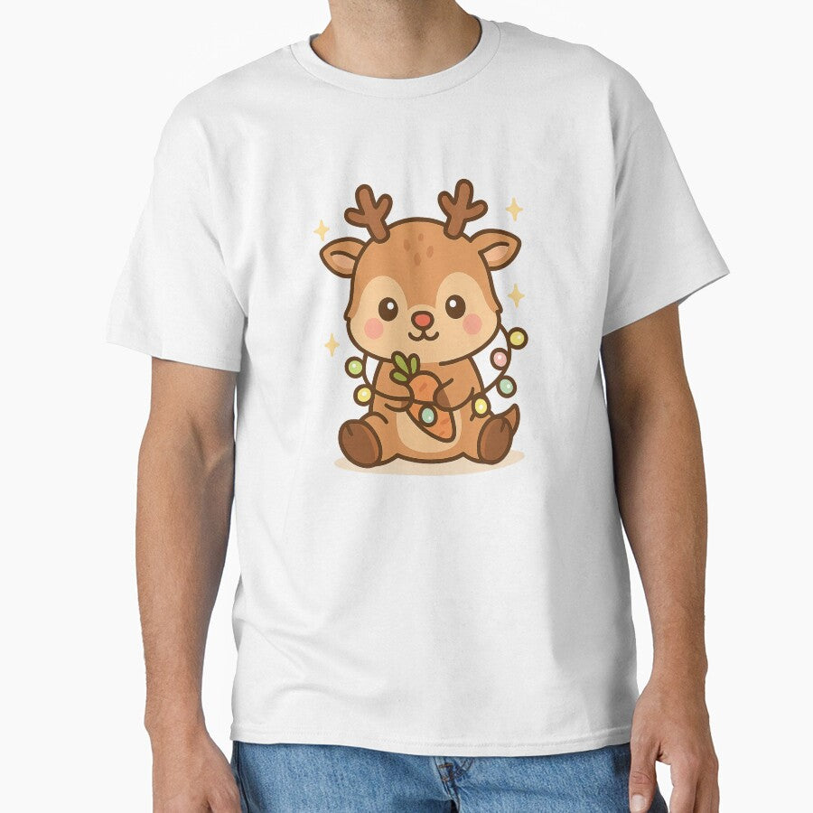 Cute Reindeer with Garland – Kawaii Winter Atmosphere by neopeIina