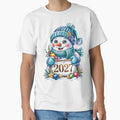 Snowman with 2027 Sign by jkrphoto