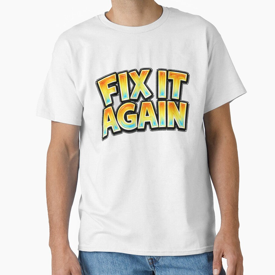 FIX IT AGAIN – hand drawn childlike typography by Mac Sketches