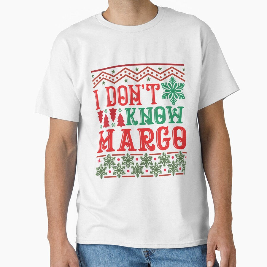 I dont know margo ugly Christmas sweater holiday design by Dominika Farkašová