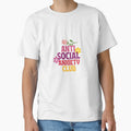 Anti Social Anxiety Club Stickers with flowers around by Uryummypie