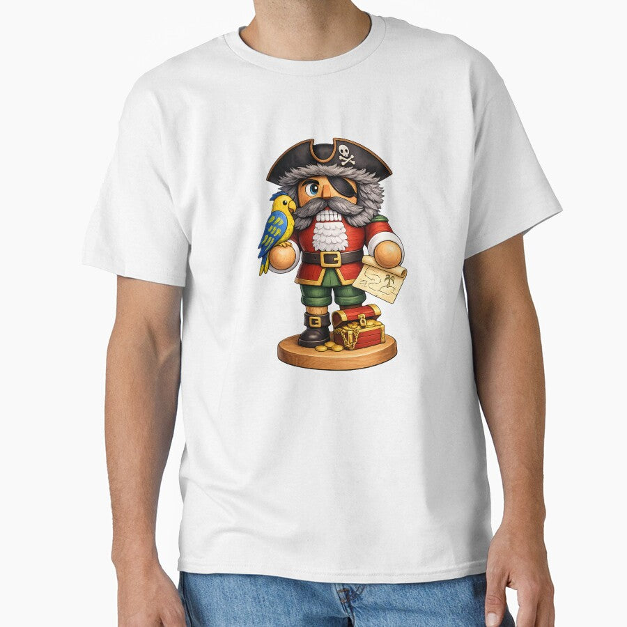 A chubby pirate nutcracker ready to find some treasure. by DGS Creative Designs