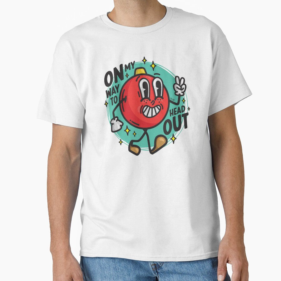 Retro Ornament - OMW to Head Out (Teal Background) by ts-eg