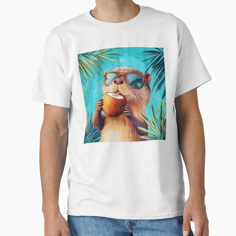 Summer Otter Portrait by NicolasGlowArt