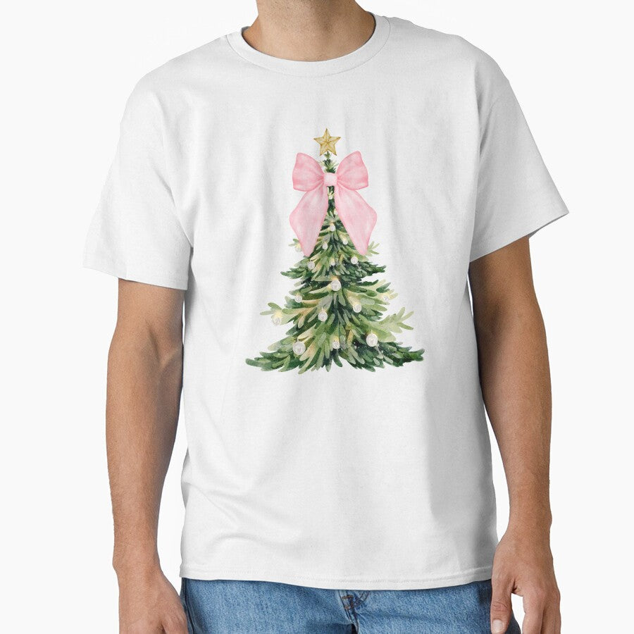 Charming Christmas Tree with Pretty Pink Coquette Bow by TheLoveShop