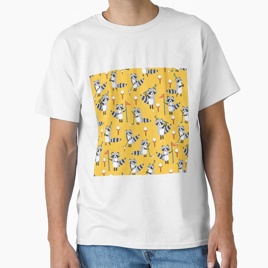 Raccoon On Yellow by SweetTea4U