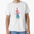 Watercolor Christmas Tree Ornament with Pink Bow by the-myro