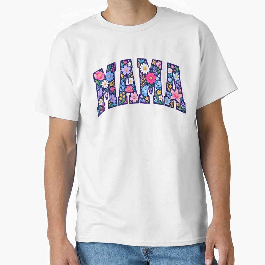 Colorful Floral MAMA | Cute Spring Mom Design by MamaTeesunder20