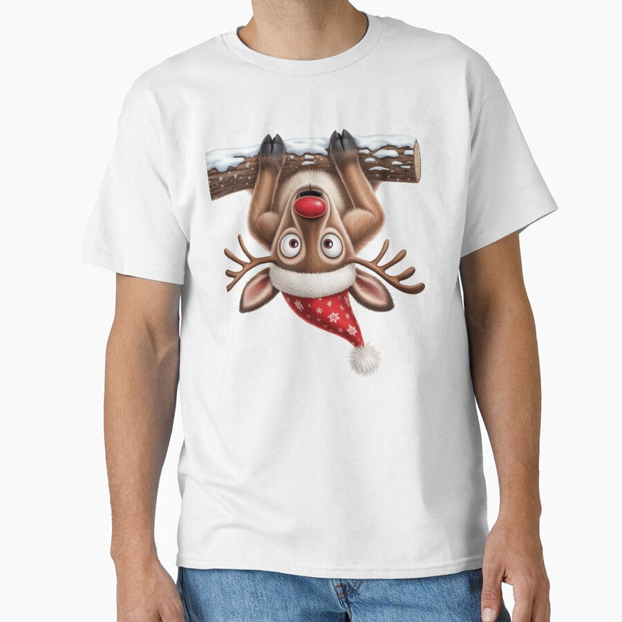 Rudolph Hanging Upside Down by jkrphoto