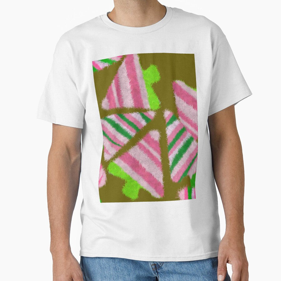 Christmas Trees in Green and Pink by Victoria Rose