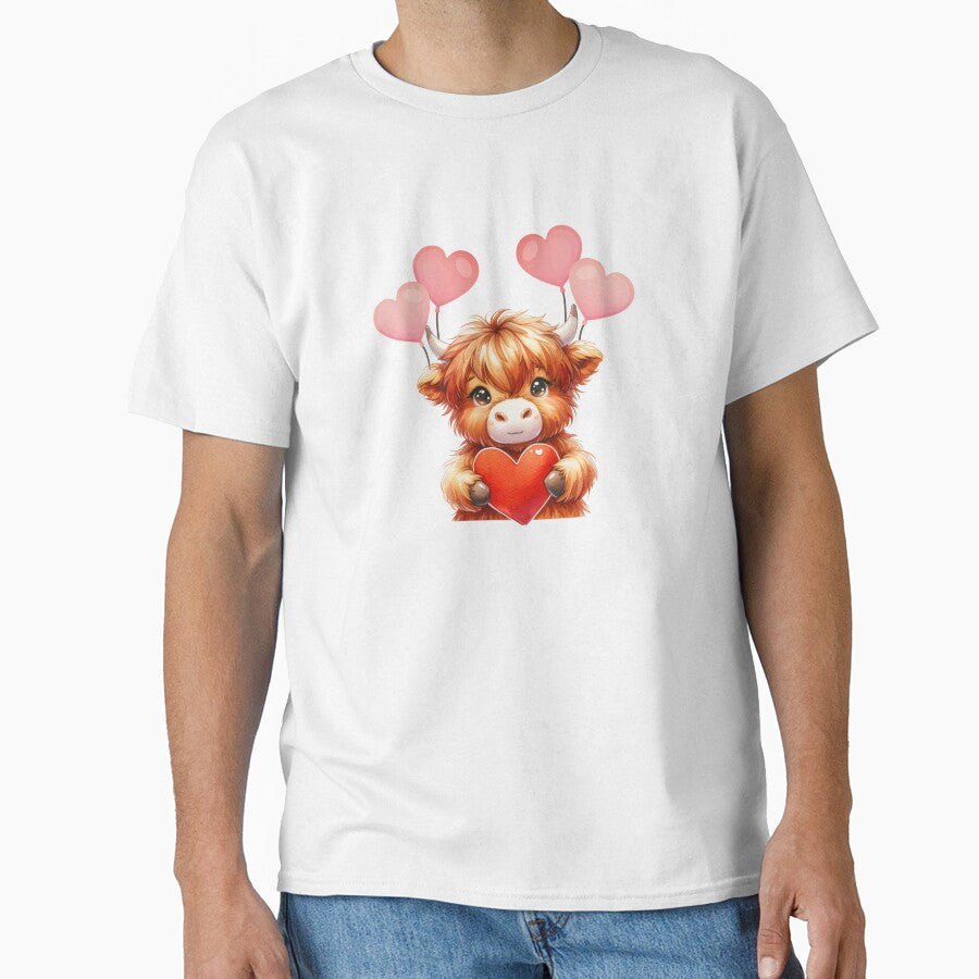 Baby Highland Cow Valentine by TheAnimalZ00