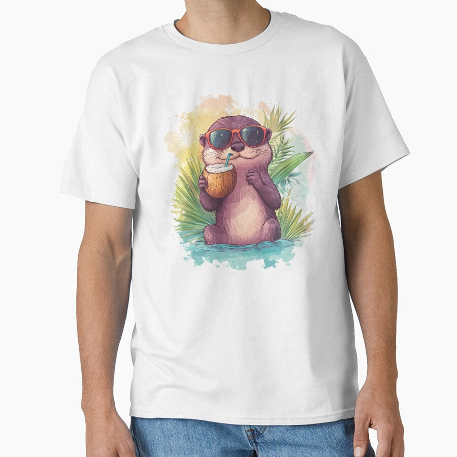 Summer Otter Vibe by NicolasGlowArt