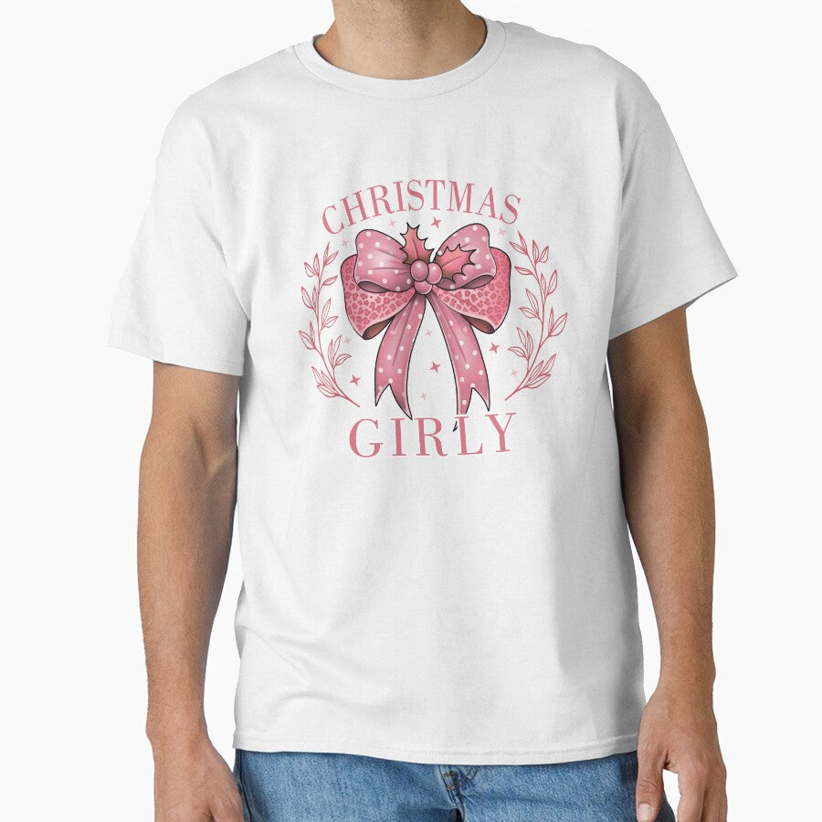 Girly Pink Christmas Bow Aesthetic by HasHs