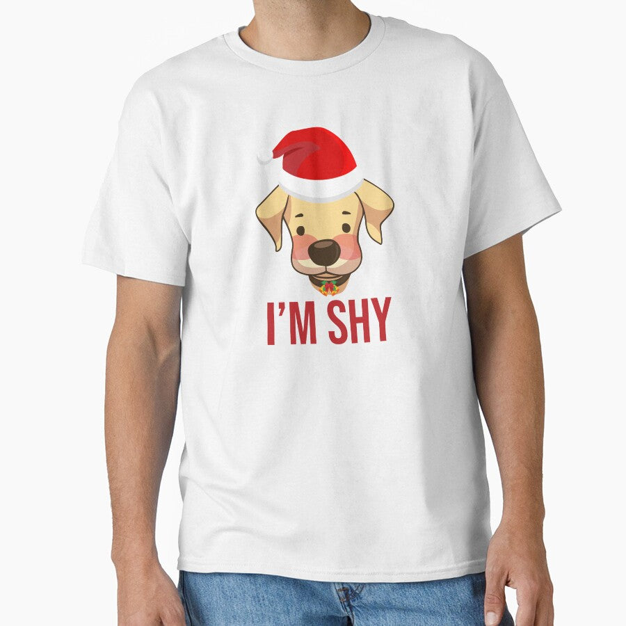 Shy Christmas Dog by anbartshirts